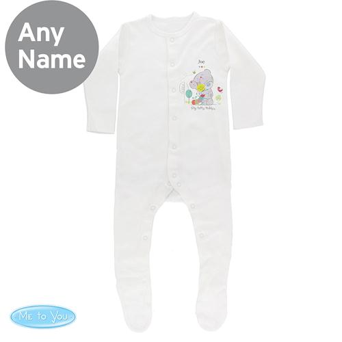 Personalised Tiny Tatty Teddy Cuddle Bug Baby Grow 9-12 mths Extra Image 1